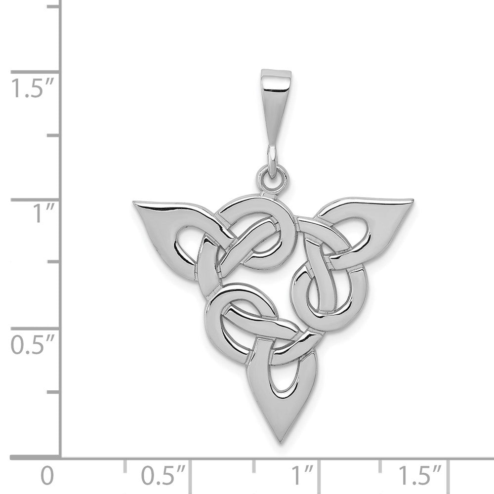 14k White Gold Trinity Pendant