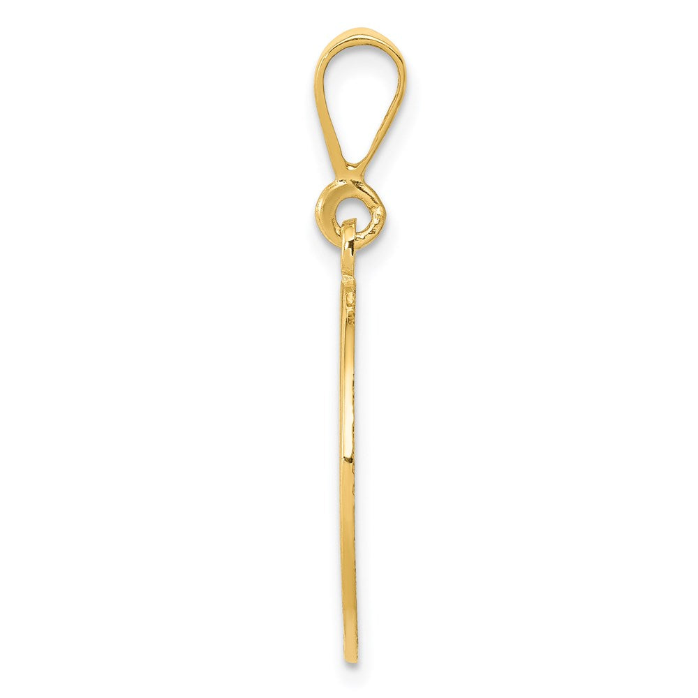 14k Yellow Gold Globe Pendant