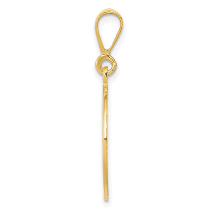14k Yellow Gold Globe Pendant