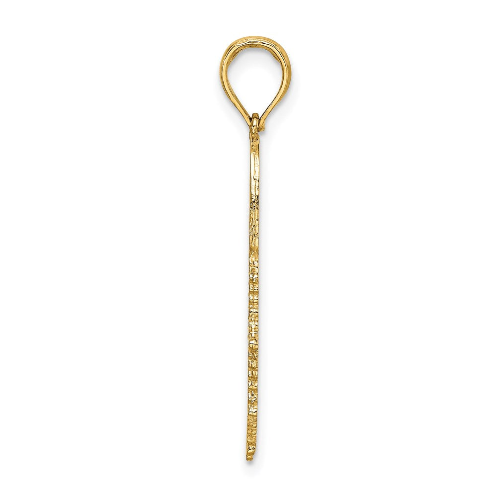 14k Yellow Gold FIREFIGHTER FIRE DEPT. Badge Charm