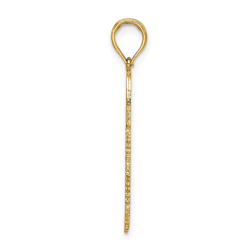 14k Yellow Gold FIREFIGHTER FIRE DEPT. Badge Charm
