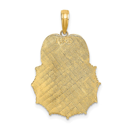 14k Yellow Gold FIREFIGHTER FIRE DEPT. Badge Charm