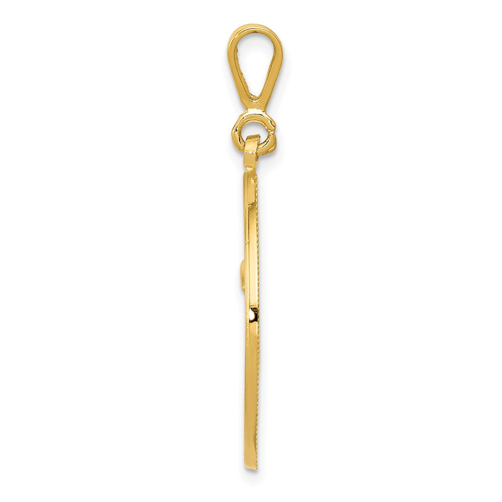 14k Yellow Gold RN THE ART OF CARING Pendant