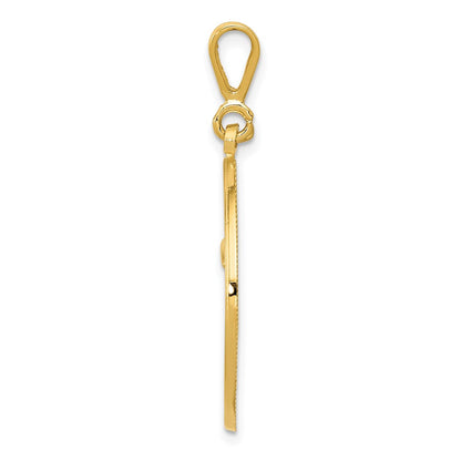 14k Yellow Gold RN THE ART OF CARING Pendant