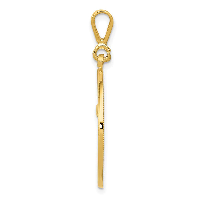 14k Yellow Gold RN THE ART OF CARING Pendant