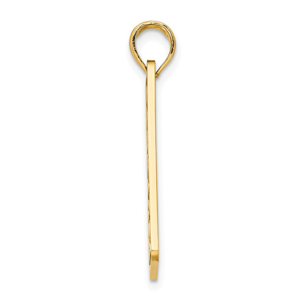 14k Yellow Gold FLORIDA SARASOTA License Plate Charm