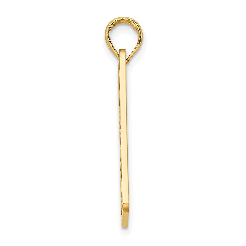 14k Yellow Gold FLORIDA SARASOTA License Plate Charm