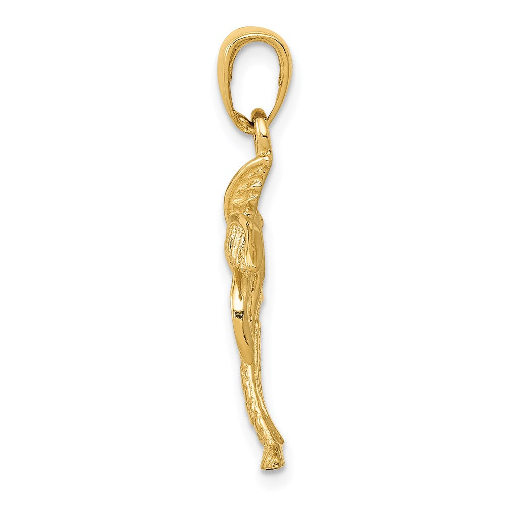 14k Yellow Gold Palm Tree Pendant