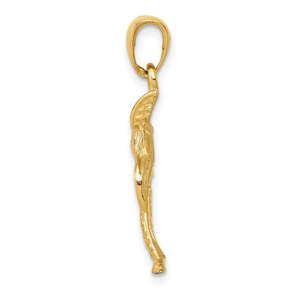 14k Yellow Gold Palm Tree Pendant