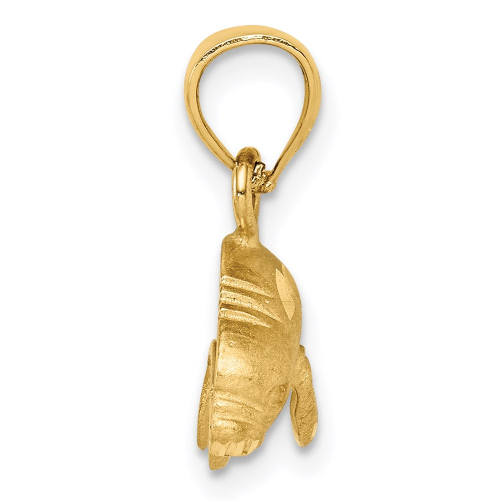 14k Yellow Gold Manatee Pendant