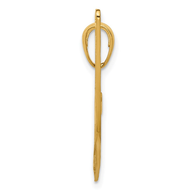 14k Yellow Gold Air Boat Pendant