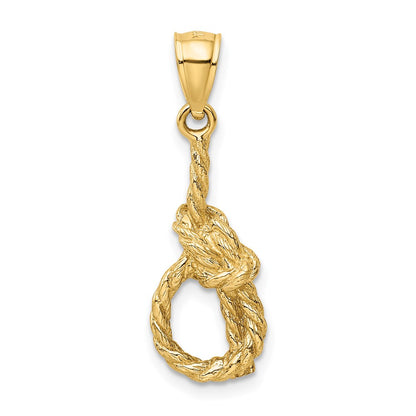 14k Yellow Gold Sailor's Knot Pendant