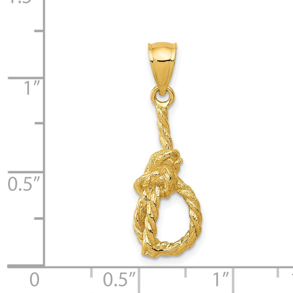 14k Yellow Gold Sailor's Knot Pendant