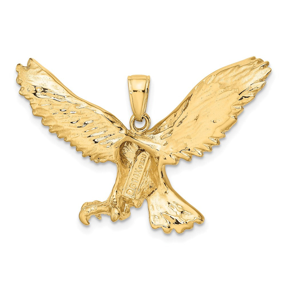 14k Yellow Gold Eagle Pendant