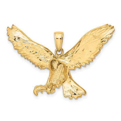 14k Yellow Gold Eagle Pendant