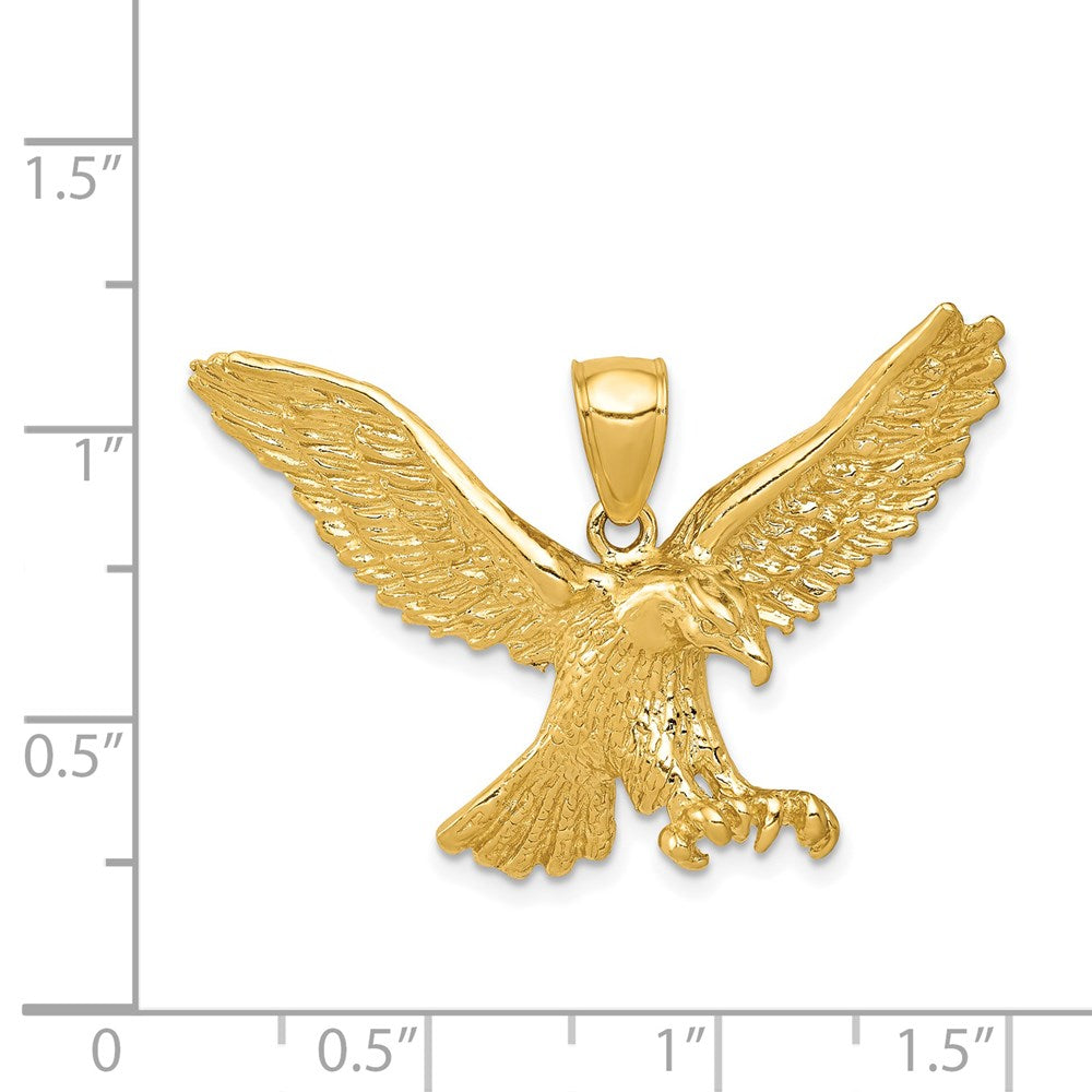 14k Yellow Gold Eagle Pendant