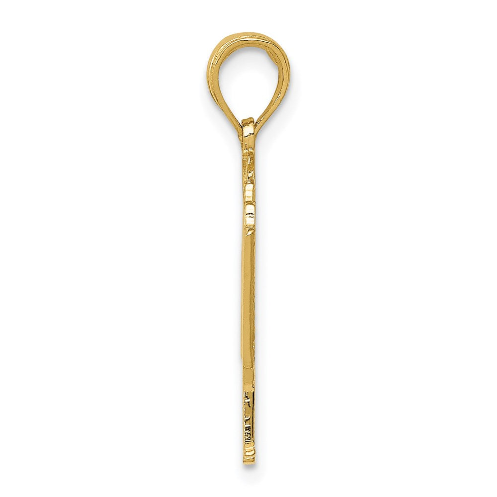 14k Yellow Gold Piano Pendant
