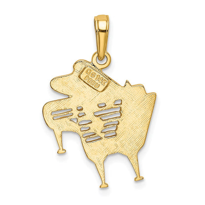 14k Yellow Gold Piano Pendant