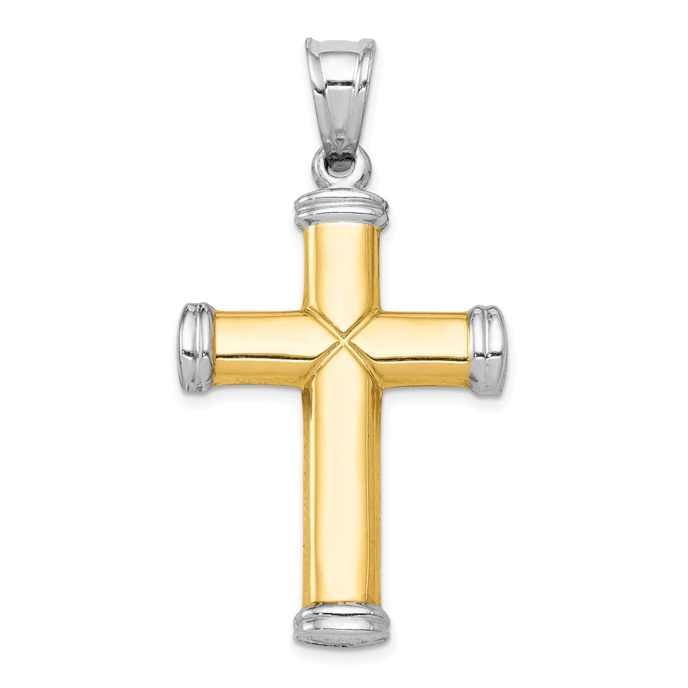 14k Two-tone Gold Two-tone Gold and Rhodium Reversible Cross