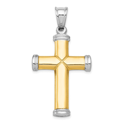 14k Two-tone Gold Two-tone Gold and Rhodium Reversible Cross