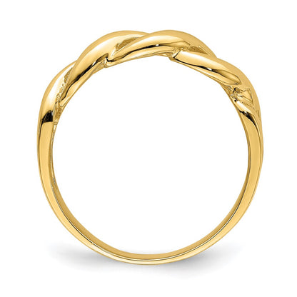 14K Yellow Gold Freeform Knot Ring