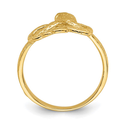 14K Yellow Gold Snake Ring