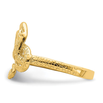 14K Yellow Gold Snake Ring