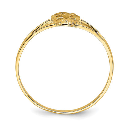 14K Yellow Gold Mini Butterfly Ring