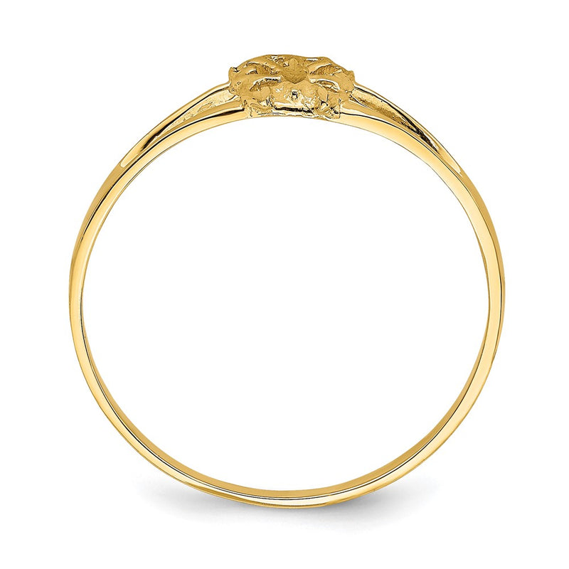 14K Yellow Gold Mini Butterfly Ring