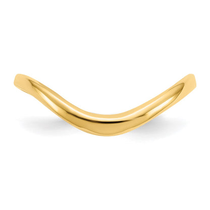 14K Yellow Gold Wave Fashion Thumb Ring