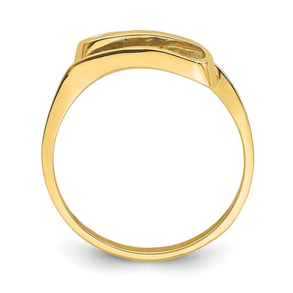 14K Yellow Gold Swirl Ring