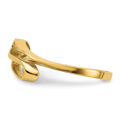 14K Yellow Gold Swirl Ring