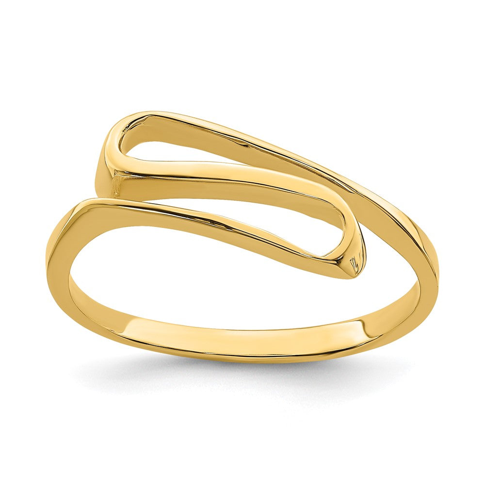 14K Yellow Gold Swirl Ring