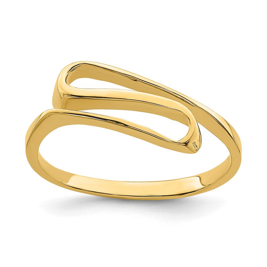 14K Yellow Gold Swirl Ring