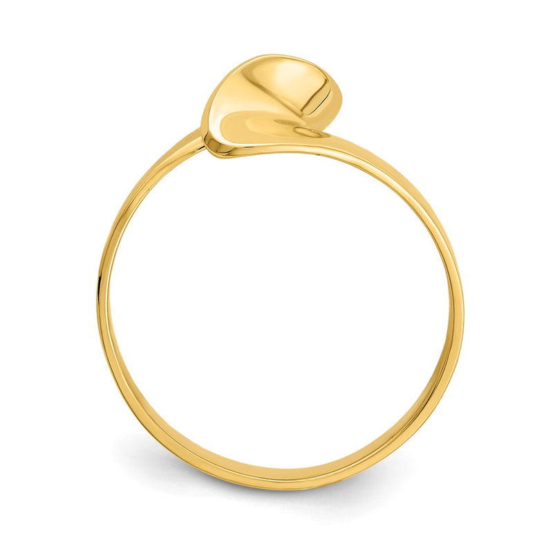 14K Yellow Gold Freeform Swirl Ring