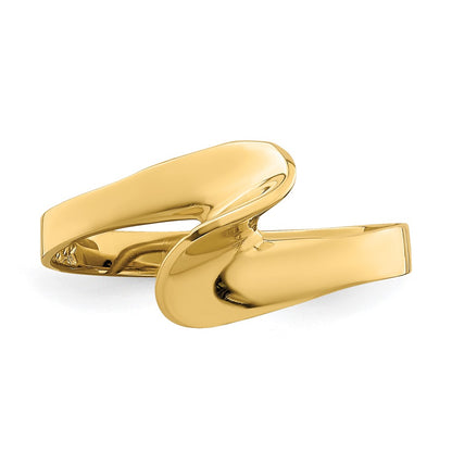 14K Yellow Gold Freeform Swirl Ring