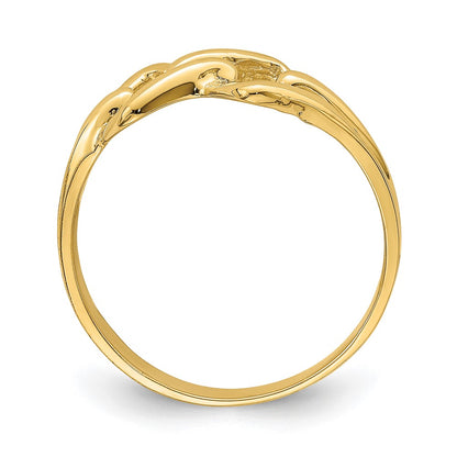 14K Yellow Gold Freeform Knot Ring