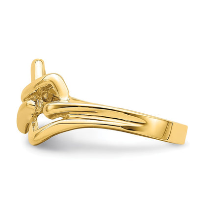 14K Yellow Gold Freeform Knot Ring
