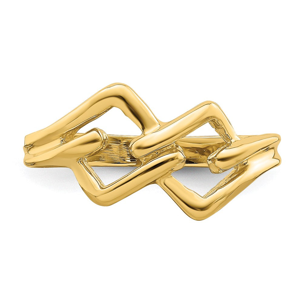 14K Yellow Gold Freeform Knot Ring
