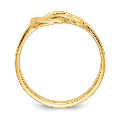 14K Yellow Gold Freeform Knot Ring