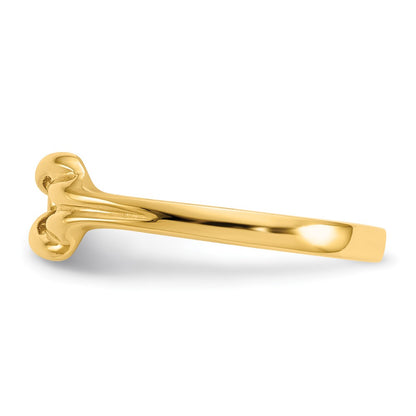 14K Yellow Gold Freeform Knot Ring