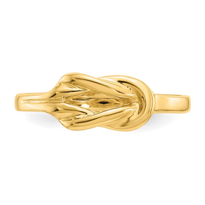 14K Yellow Gold Freeform Knot Ring