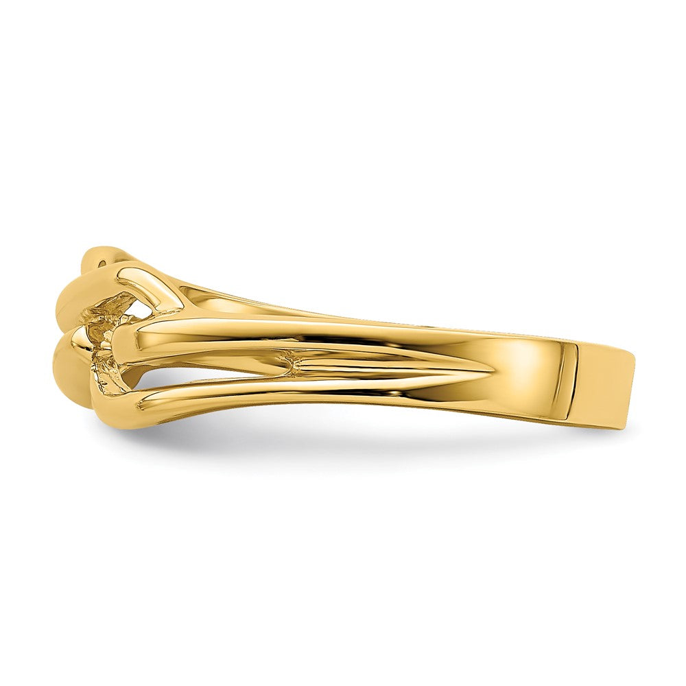 14K Yellow Gold Freeform Knot Ring