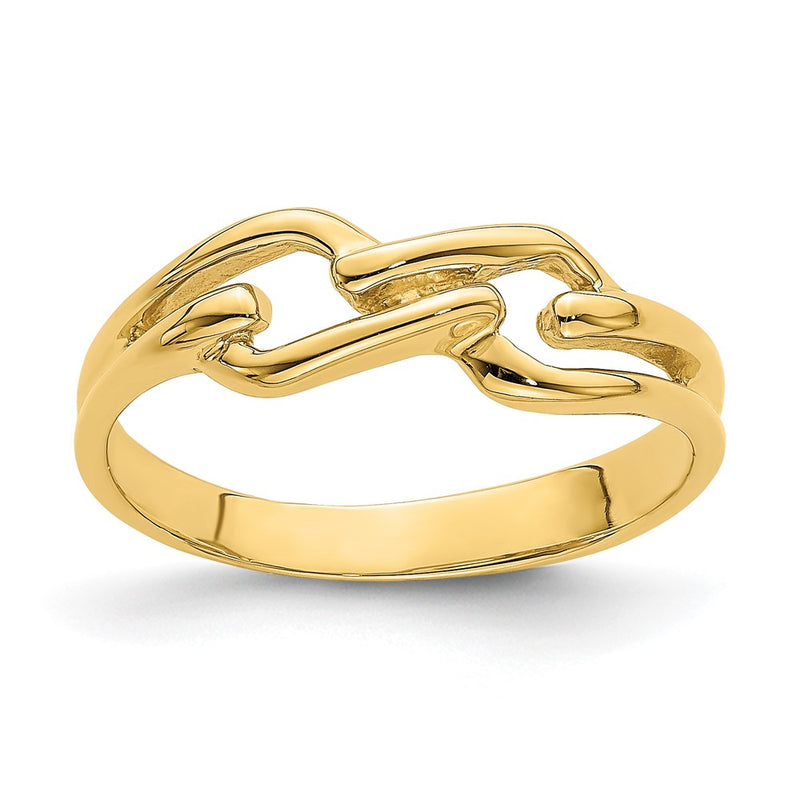 14K Yellow Gold Freeform Knot Ring