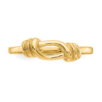 14K Yellow Gold Love Knot Band