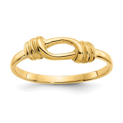 14K Yellow Gold Love Knot Band