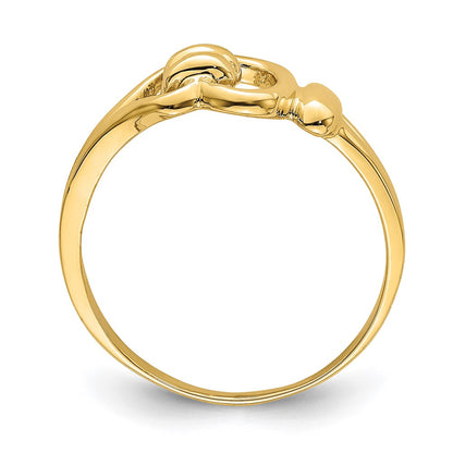14K Yellow Gold Freeform Knot Ring