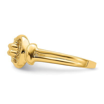 14K Yellow Gold Freeform Knot Ring