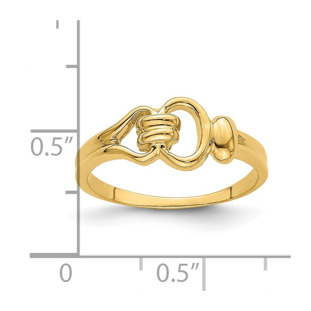 14K Yellow Gold Freeform Knot Ring