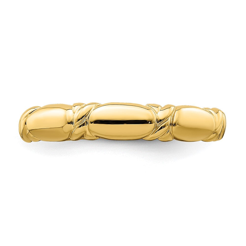14K Yellow Gold Twist Design Ring